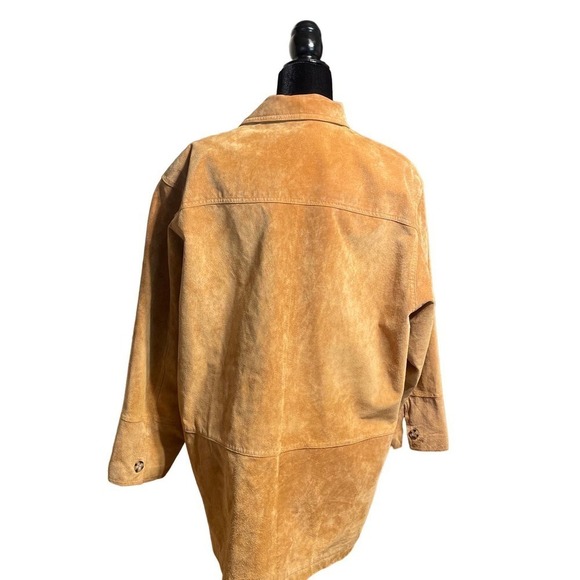 Boutique Europa Suede/Leather  Jacket. Collared, button front. XL Preowned - Picture 3 of 14